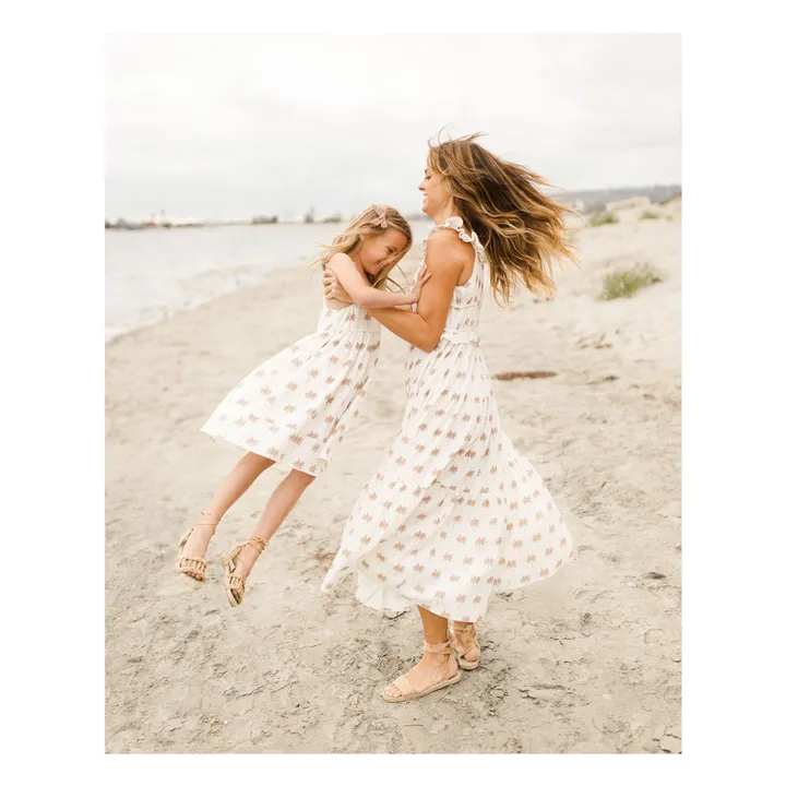 Rylee + Cru Robe Ava Palmiers | Ecru