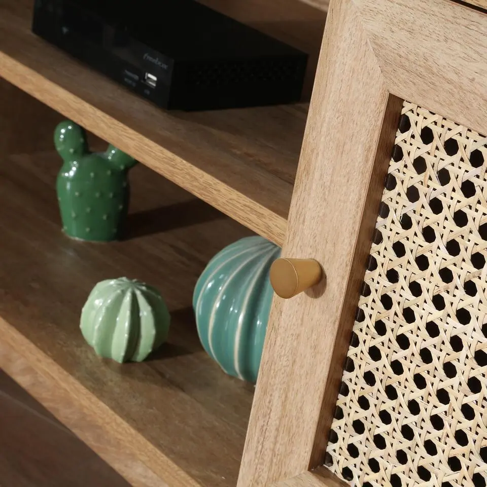 CALICOSY - TV-Meubel PALMO - Licht hout - 49x140x39 cm