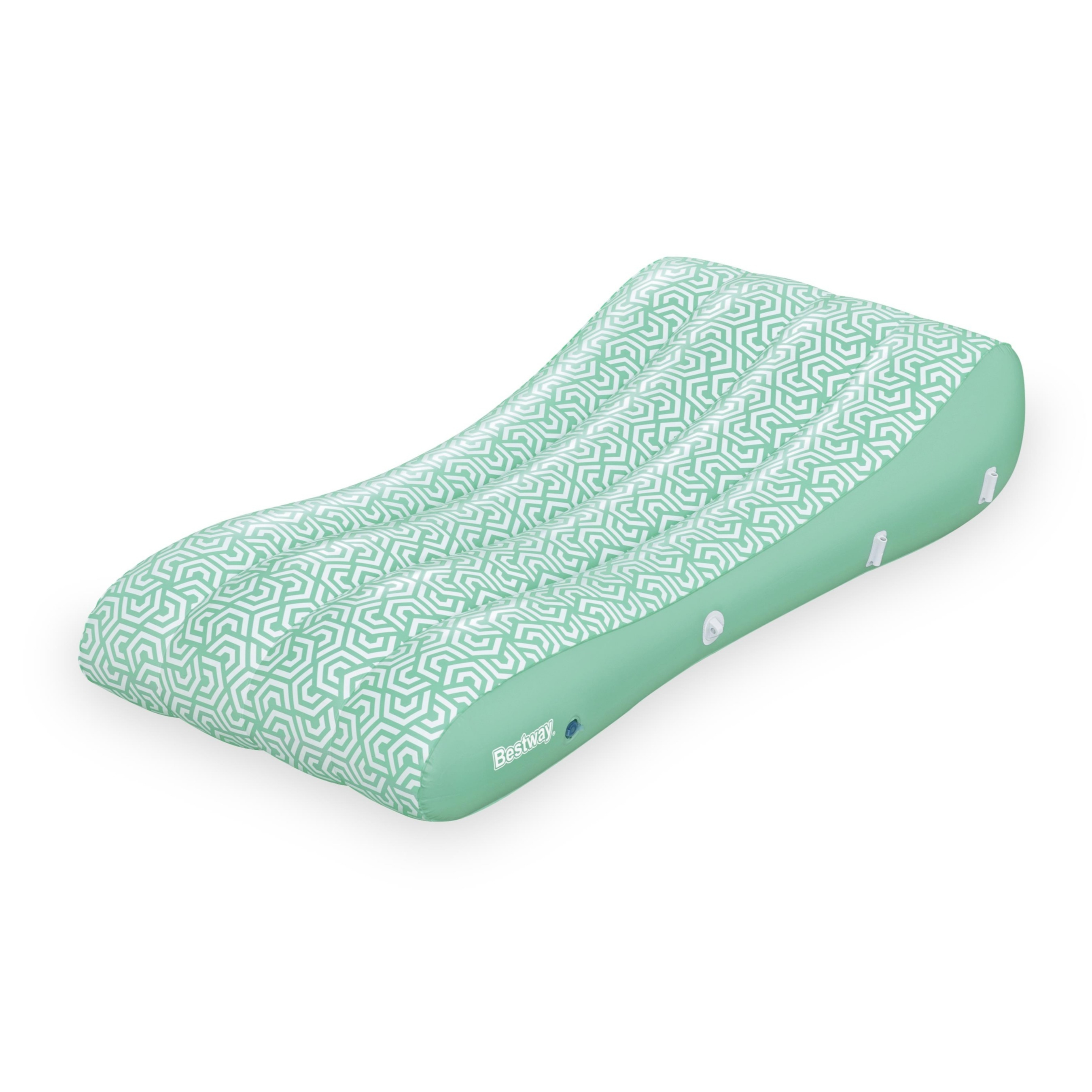 (175cm) Comfy Chill Shaded Lounge Grosse Aufblasbare Wasser Luftmatratze Liegesofa Badeinsel mit Sonnendach (43729) - Grün