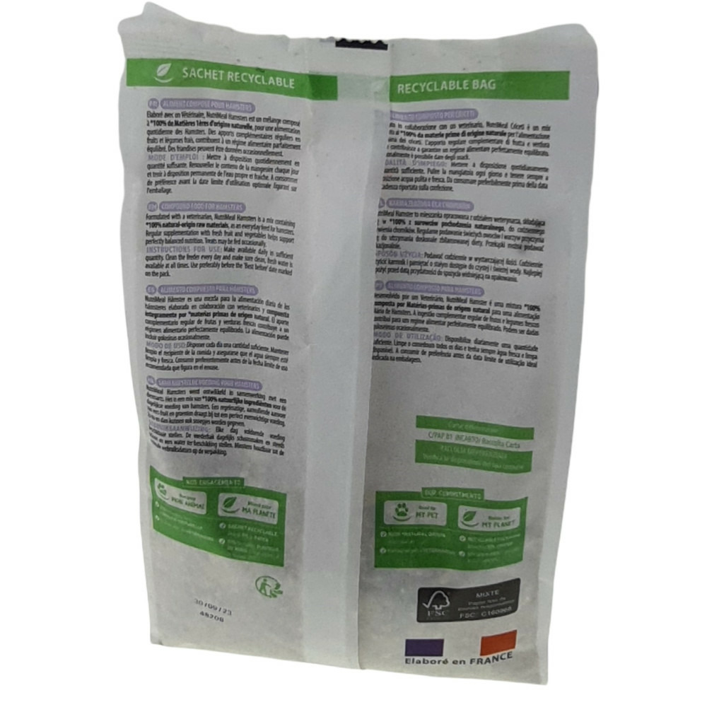 Alimentation hamster, nutrimeal - 600g.