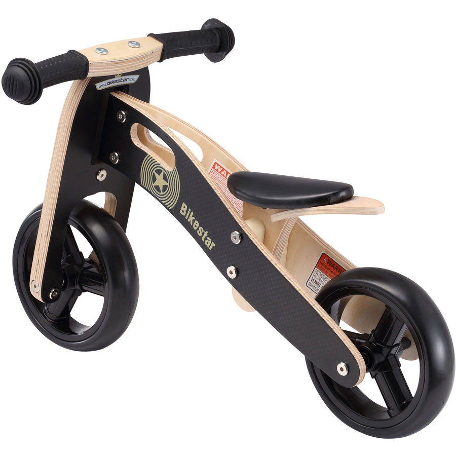 Bikestar Laufrad 7 Zoll Holz schwarz