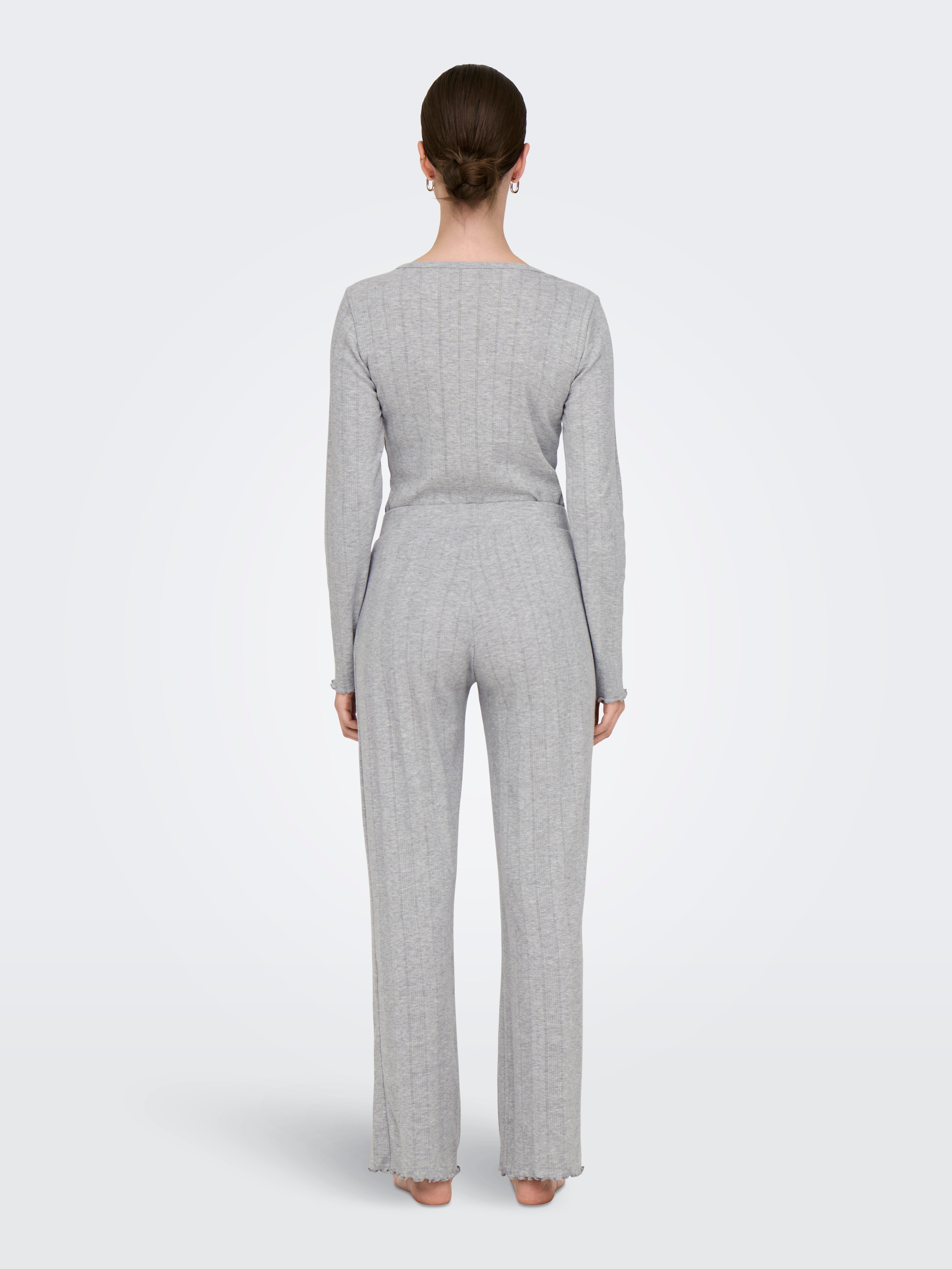 ONLCOZY Schlafanzug Set Light Grey Melange