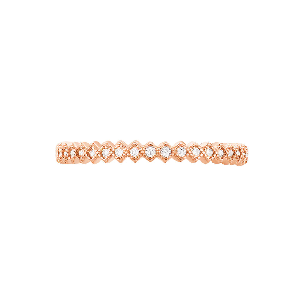 Bague Jannike Argent Rose Oxyde De Zirconium