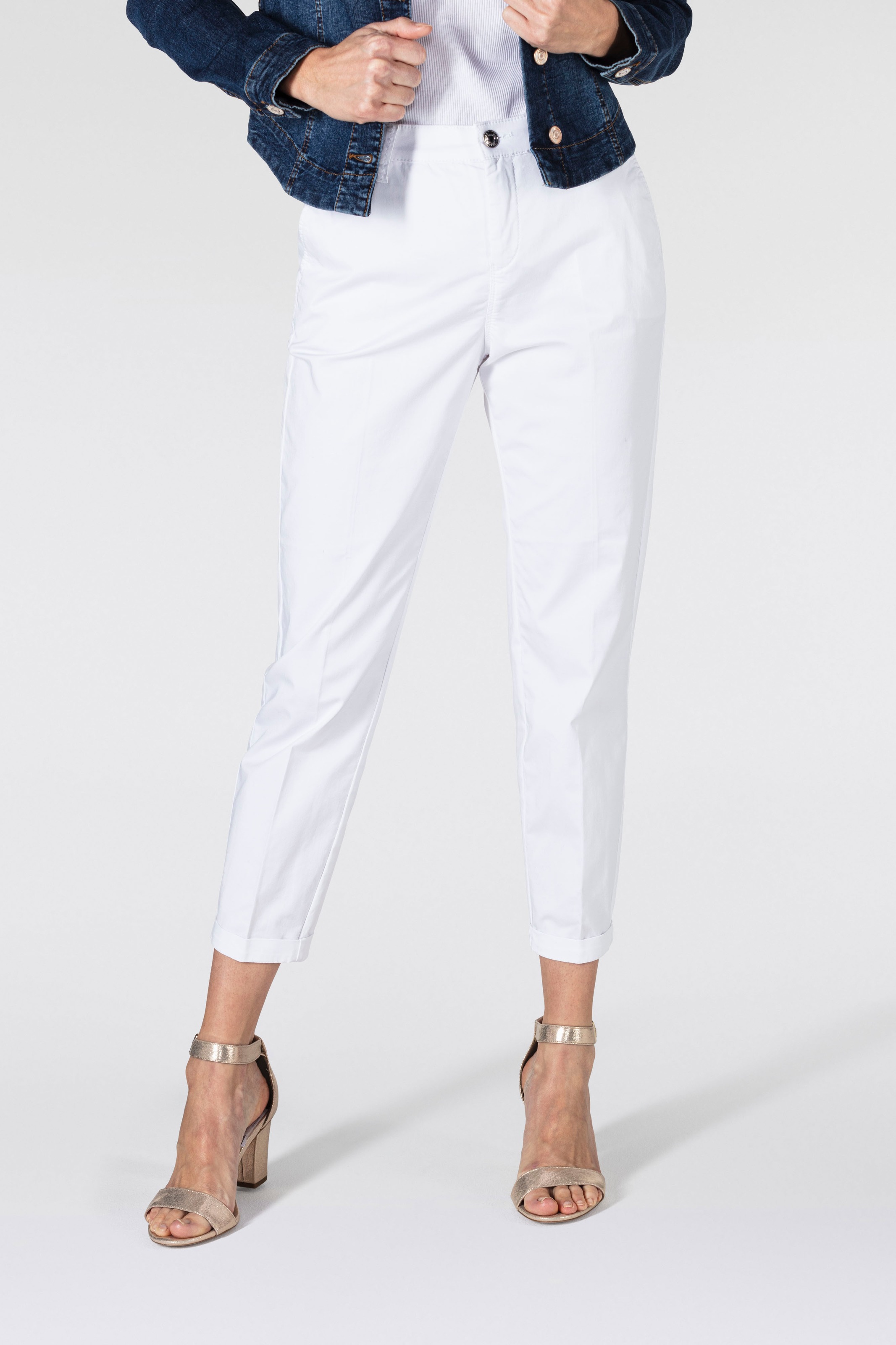 MAC Chinohose »CHINO turn up«  mit dezentem Glanz, elegant und sportiv zugleich