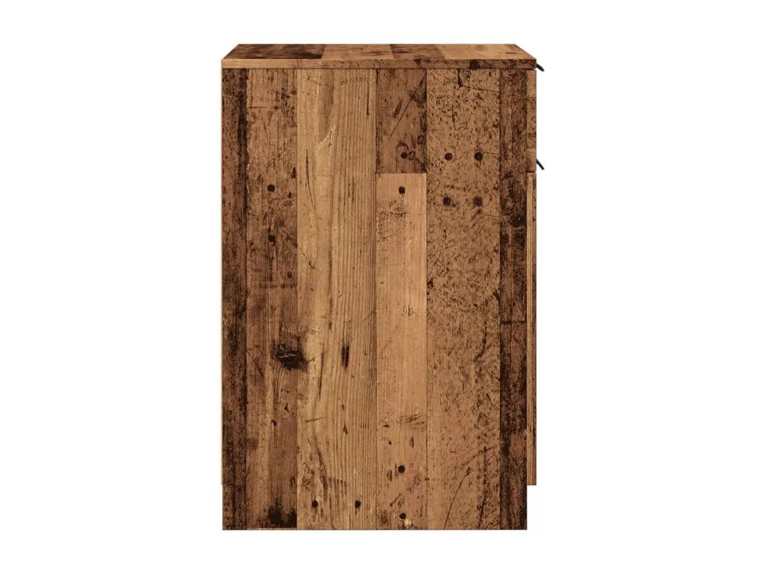 Armoire de bureau vieux bois 33x50x75 cm bois d'ingénierie