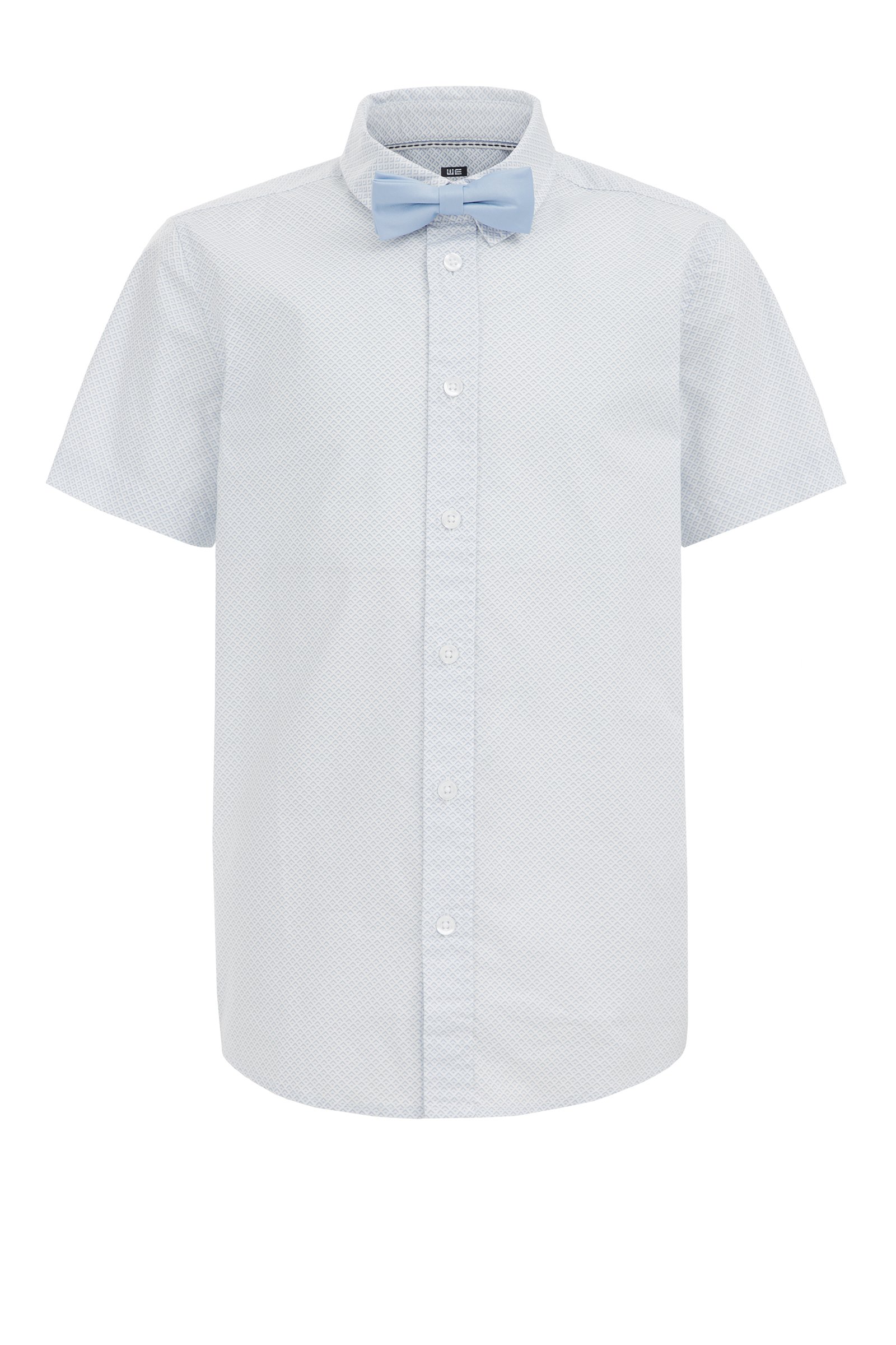 Jongens overhemd met dessin WE Fashion Blauw