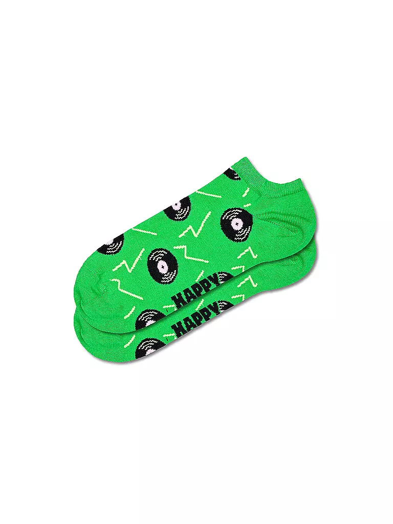 HAPPY SOCKS Damen Sneaker Socken VINYL 36-40 b grün