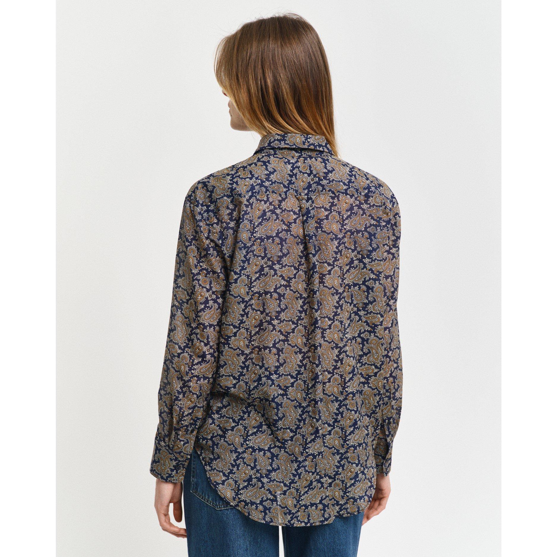 Gant REL PAISLEY COT SILK SHIRT PERSIAN