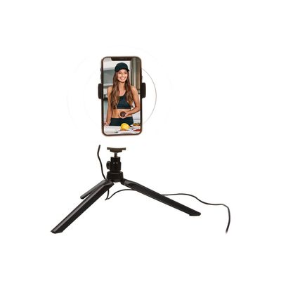 Bigben Vlogging - kit d'accessoires contenant un trépied, un flash et un support smartphone