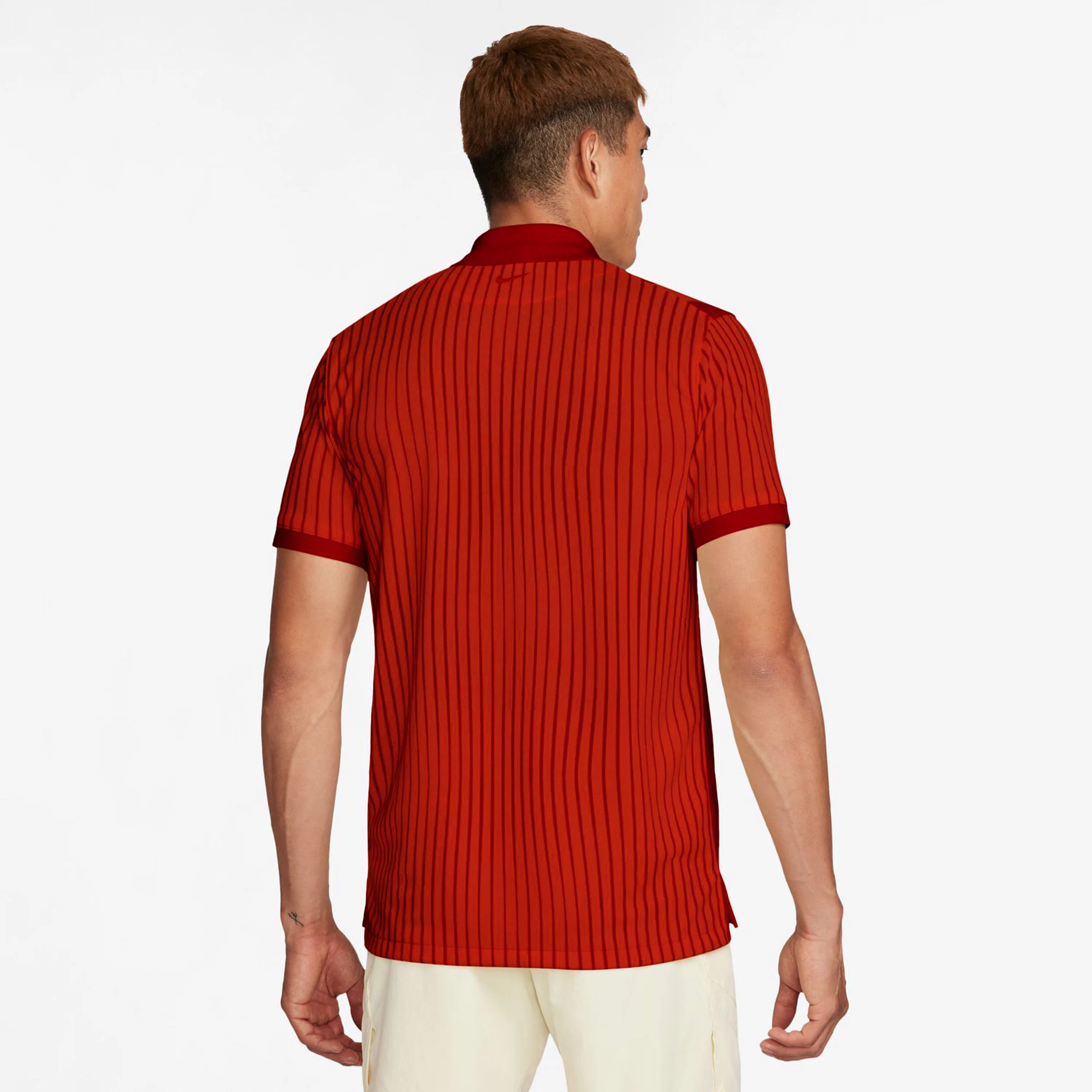 Nike Dri-Fit Heritage Polo Hommes - Rouge