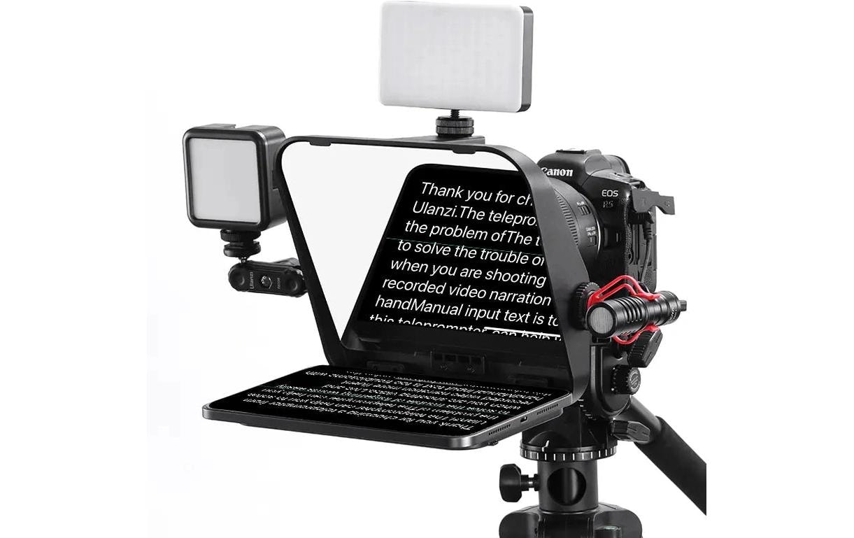 Teleprompter für Smartphones/Kameras RT02Teleprompter für Handys, Tablets und Kameras