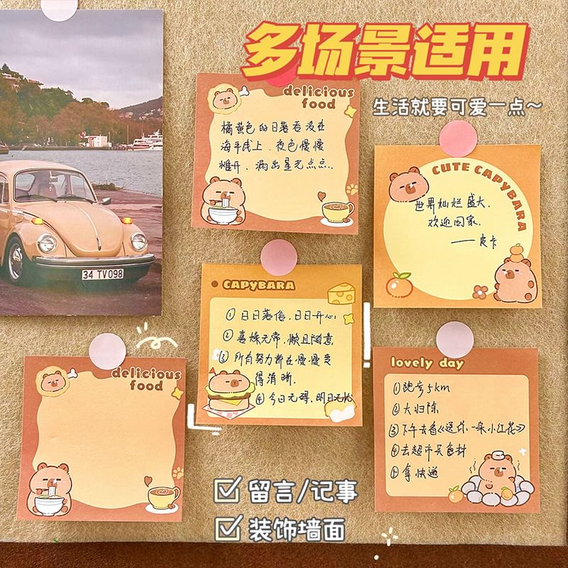 Radrabbit - Capybara Memo Pad (Diverse ontwerpen)