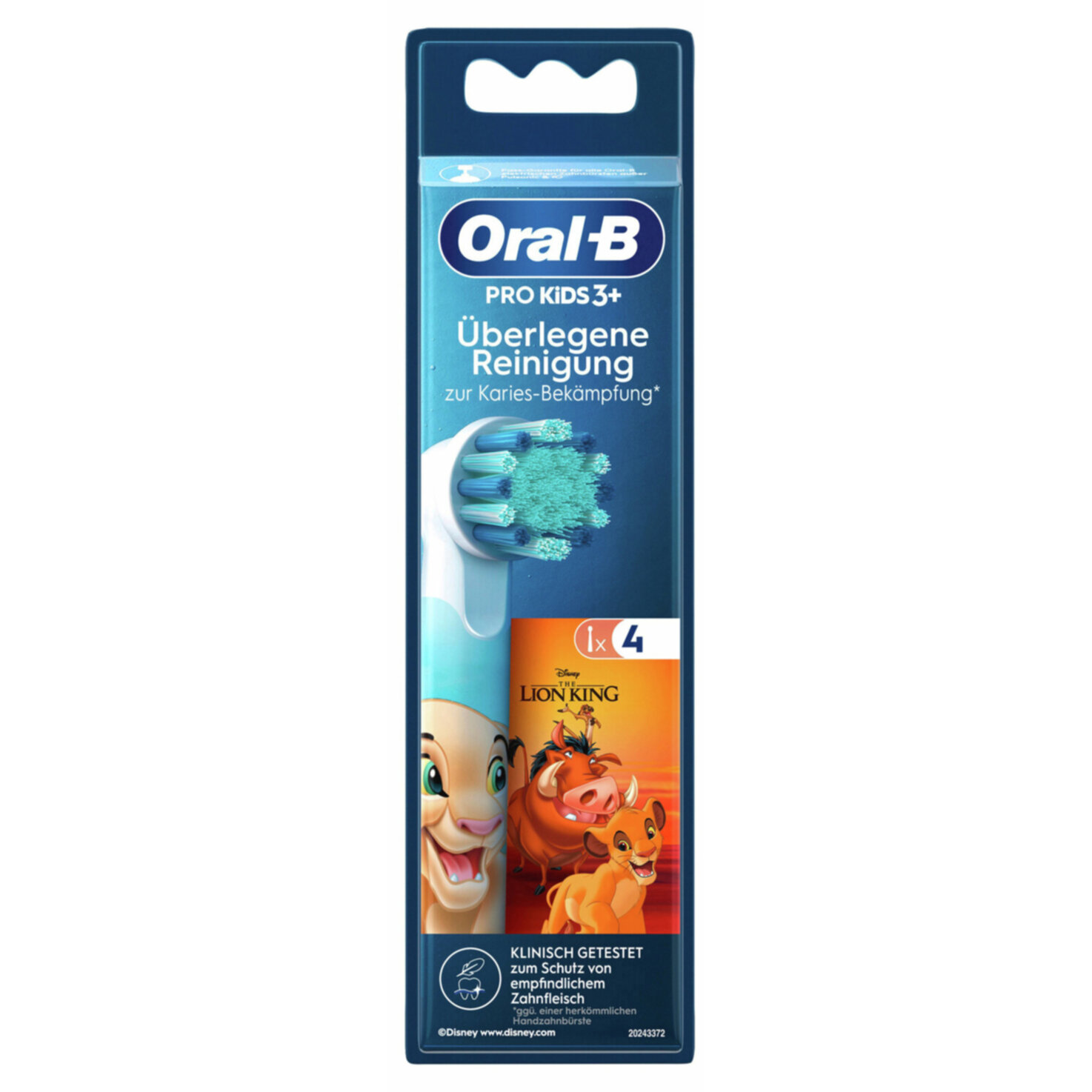 Oral-B Aufsteckbürste König der Löwen 4 Stück