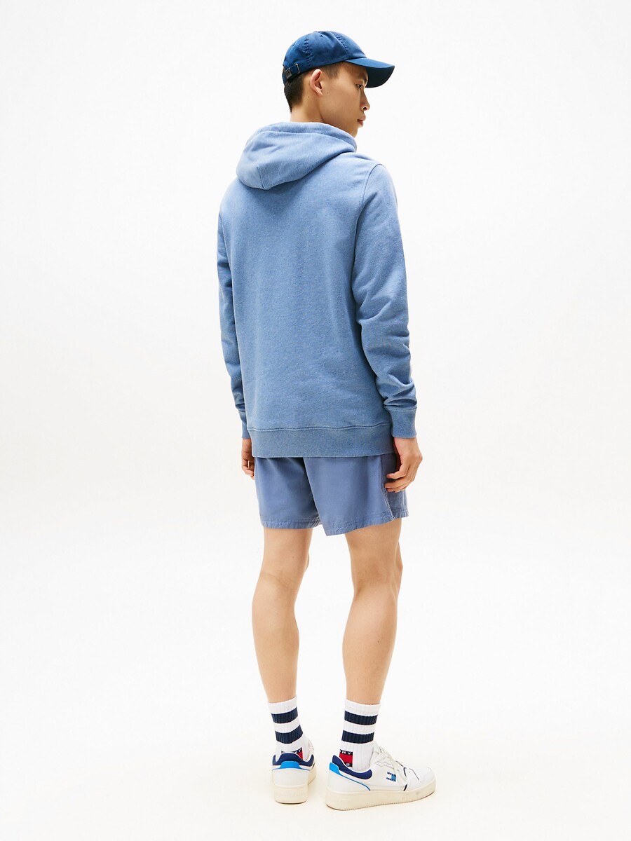 TOMMY JEANS<br>Moletom com capuz e logo de distintivo
