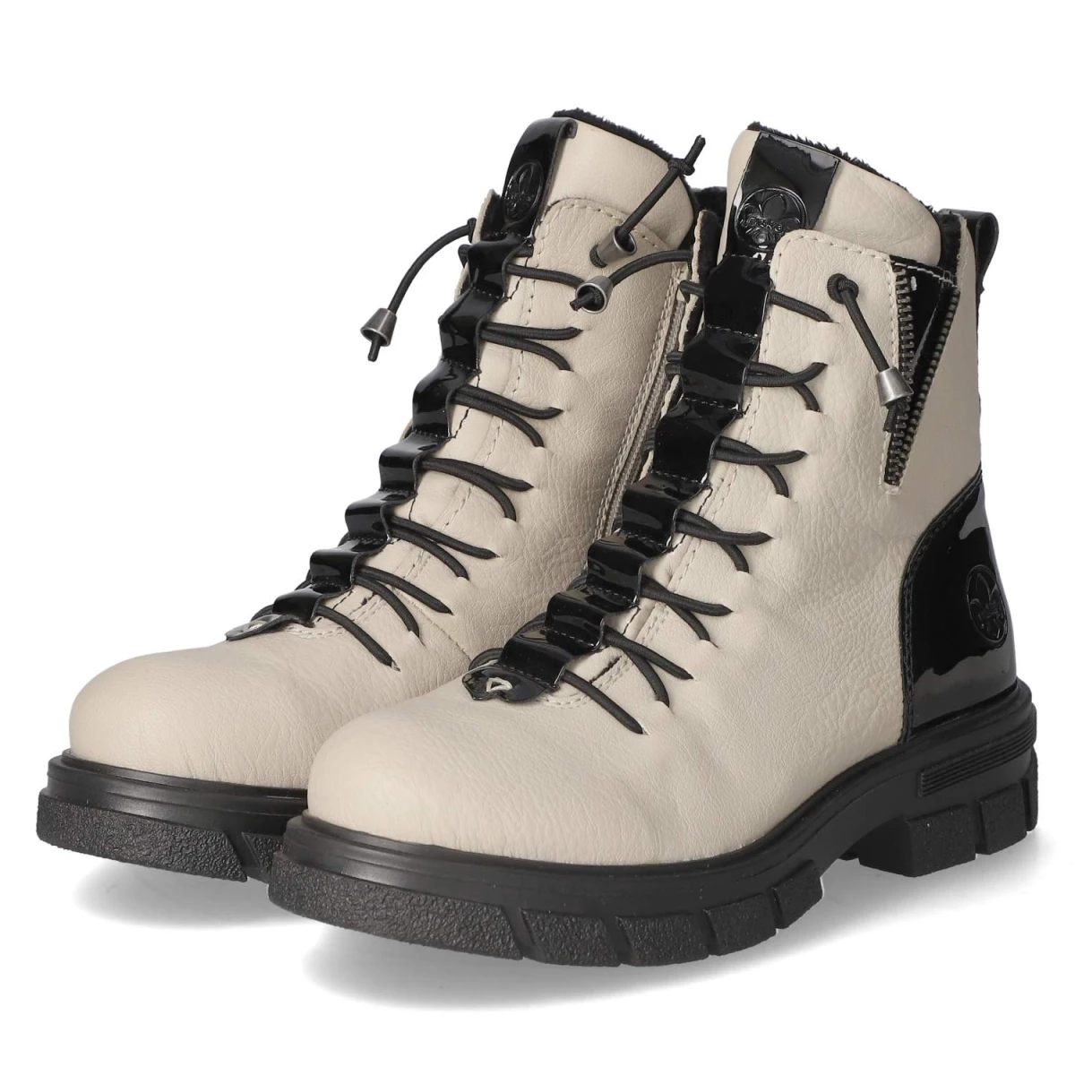 RiekerSchnürstiefeletten - BEIGE