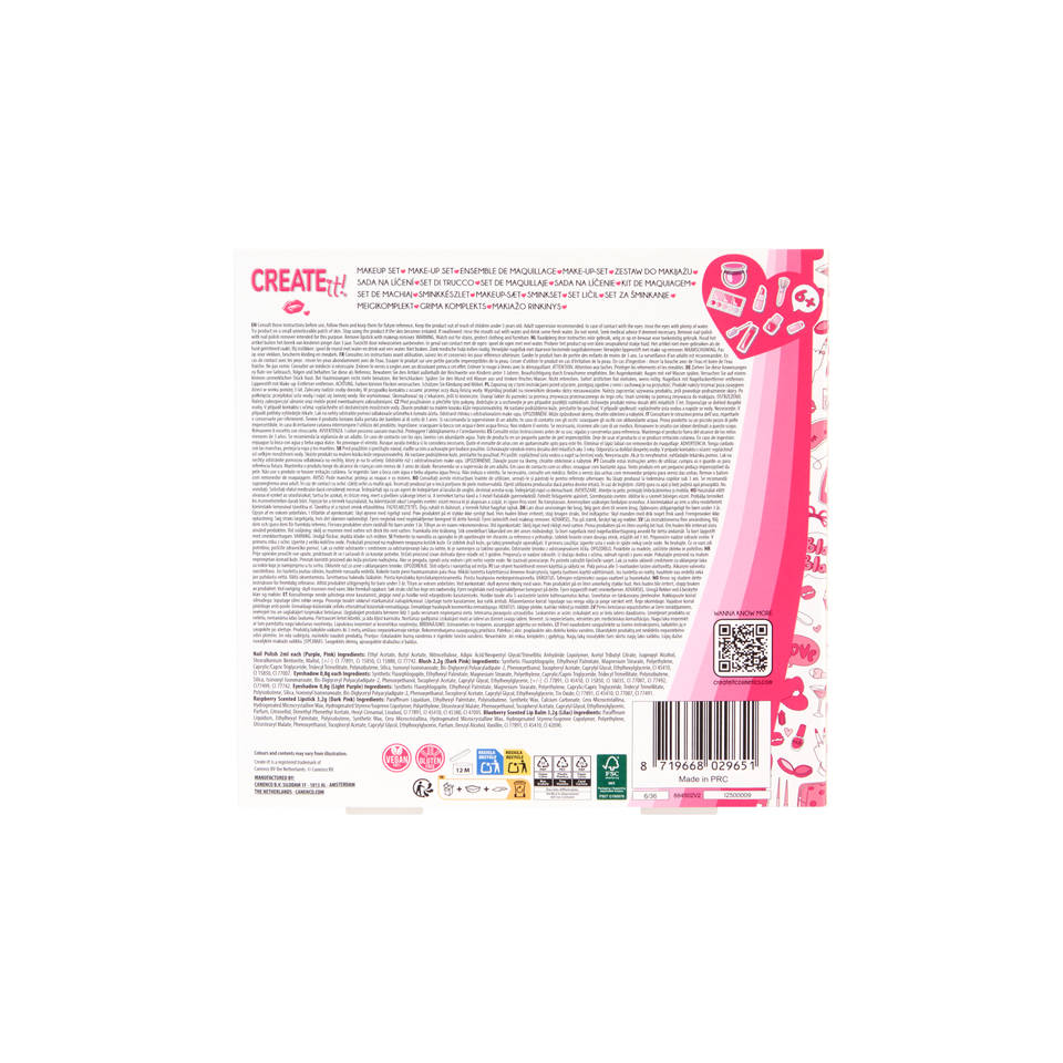 Create It! make-up set - roze/turquoise