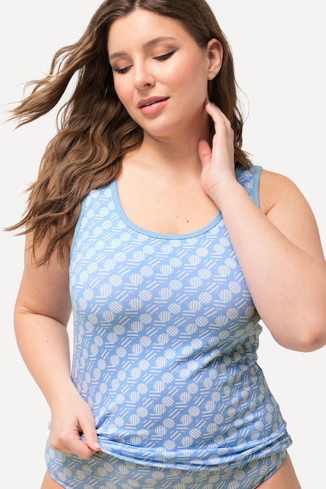 Tanktops, 2er-Pack, Ringel/ Kreise, Rundhals, ärmellos
