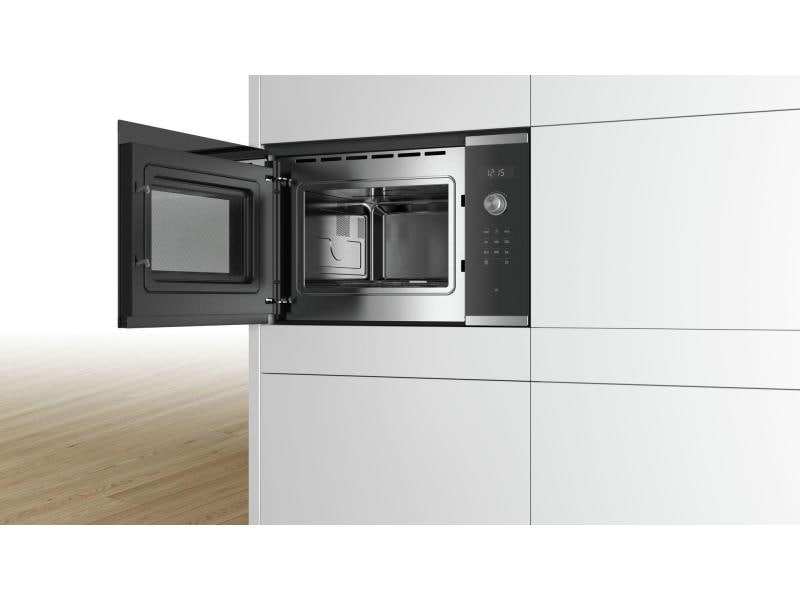 Bosch Einbaumikrowelle BFL554MS0 Schwarz/Silber 900 W Mikrowelle