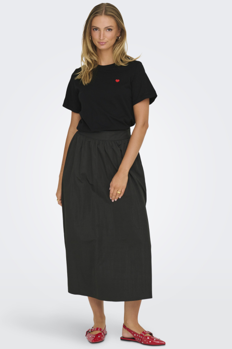 Jacqueline de Yong zwarte dames t-shirt