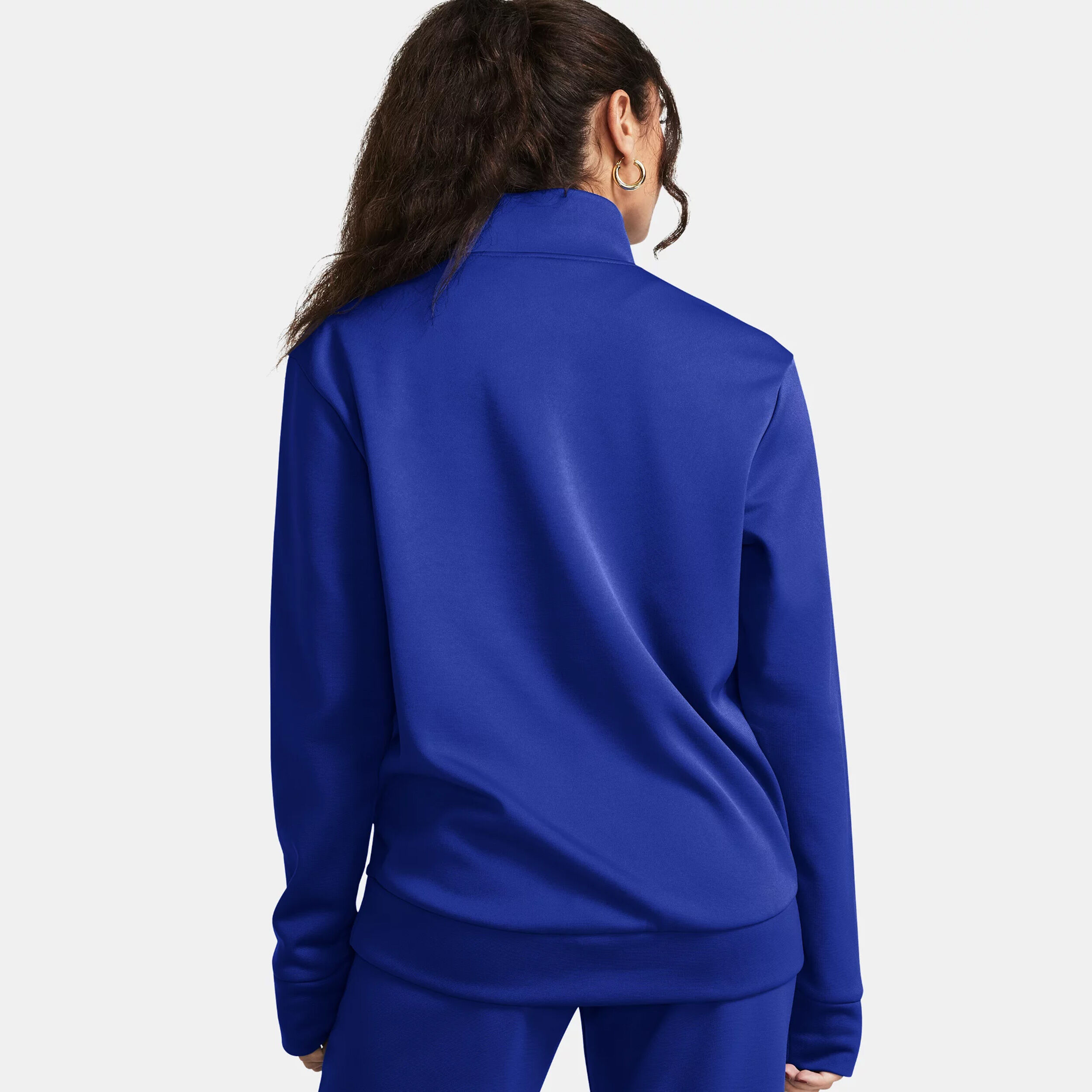 Under Armour 1/4 Zip Haut Manches Longues Femmes - Bleu Foncé