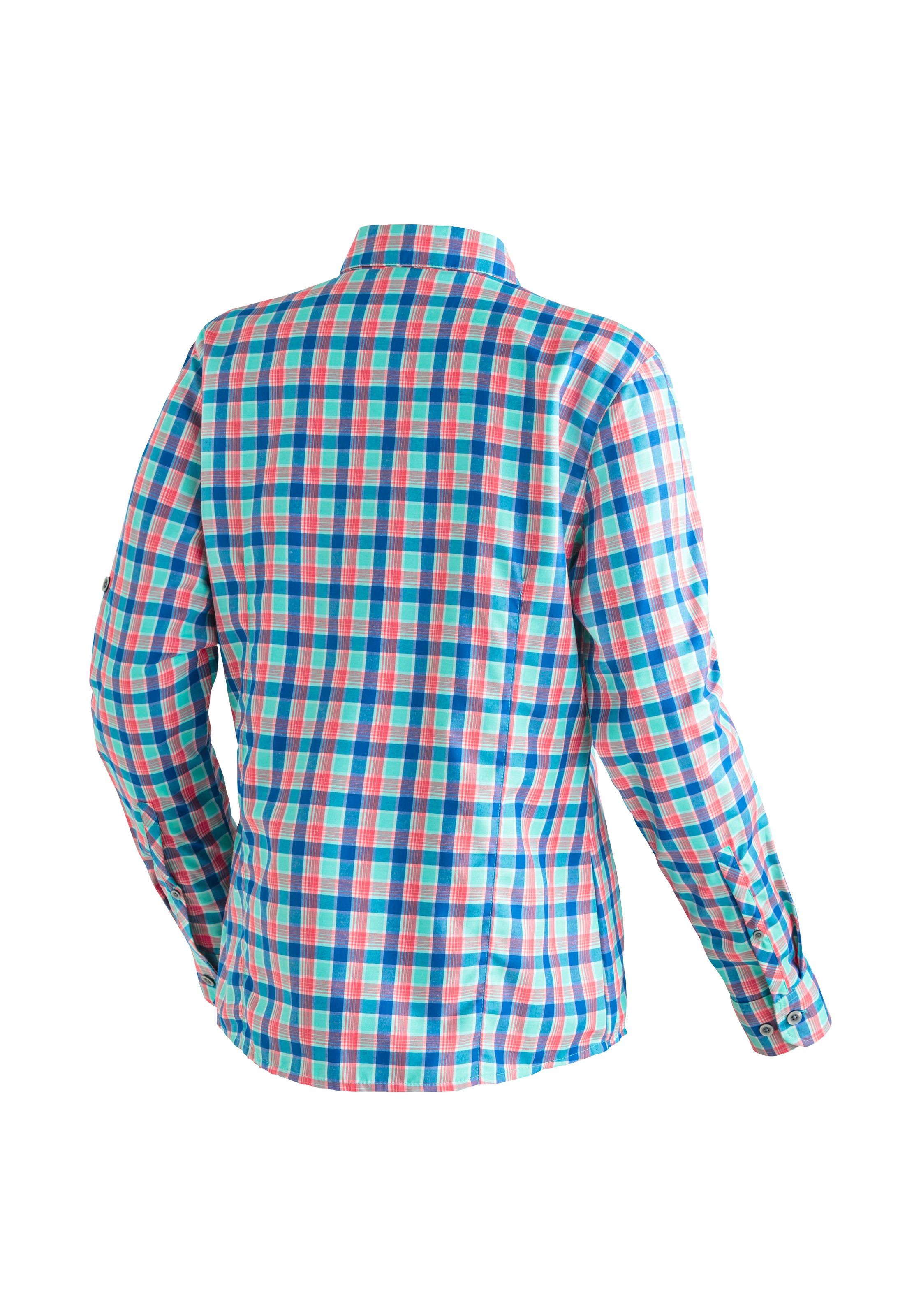 Maier Sports Funktionsbluse »Nanni« Damen Bluse, langarm Karobluse für Outdoor und Freizeit