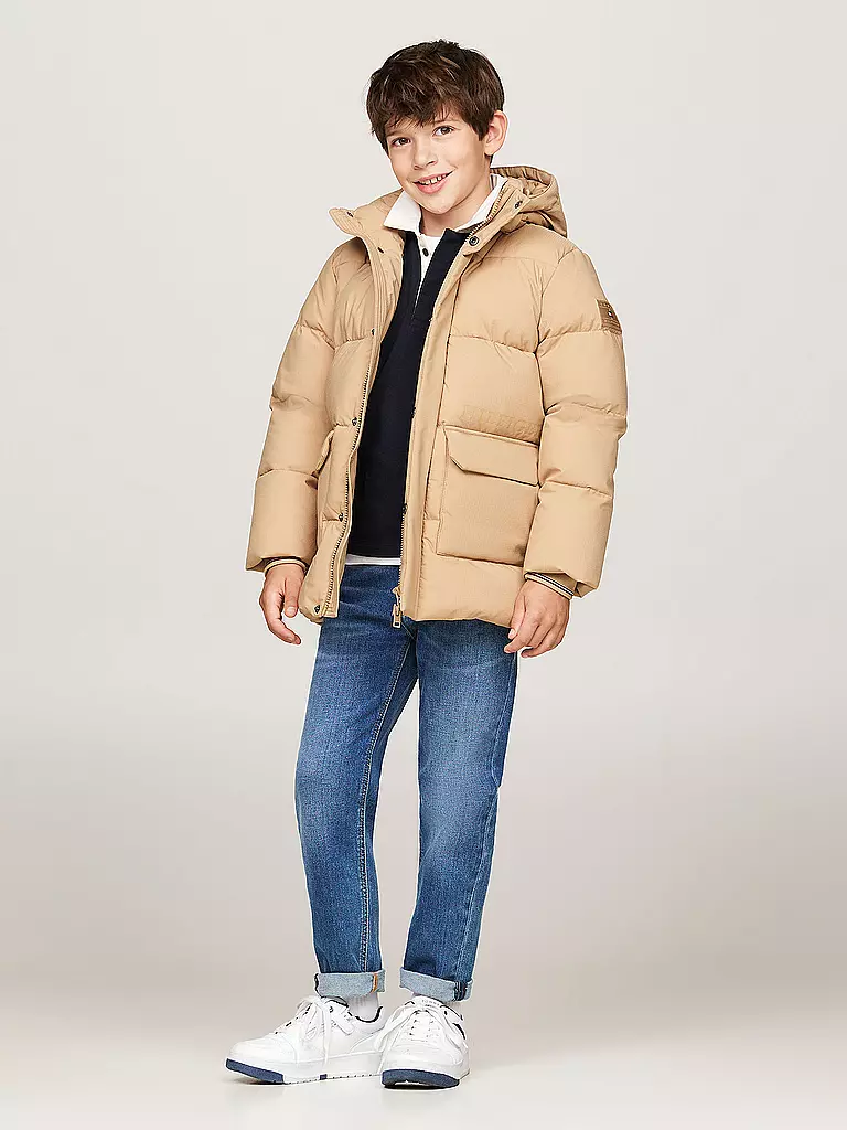 TOMMY HILFIGER Jungen Parka beige