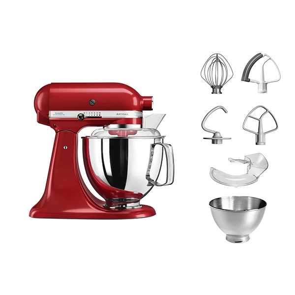 Robot artisan Rouge Empire 5KSM175PS avec accessoires supplémentaires
