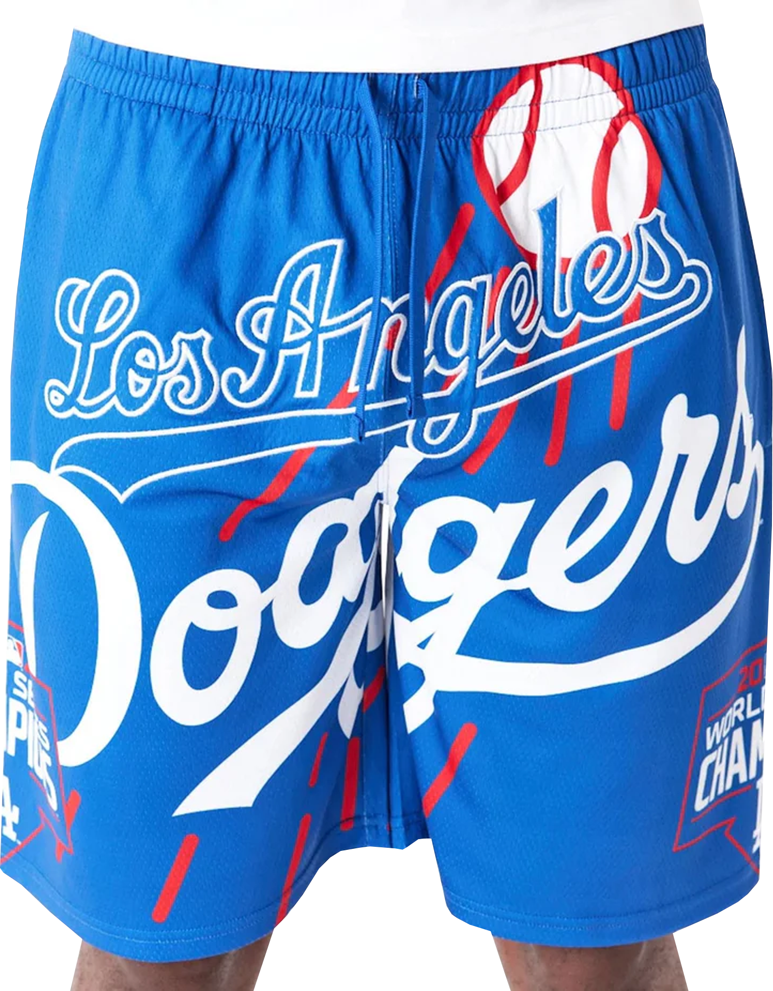 New Era LA Dodgers Logo Short Blau