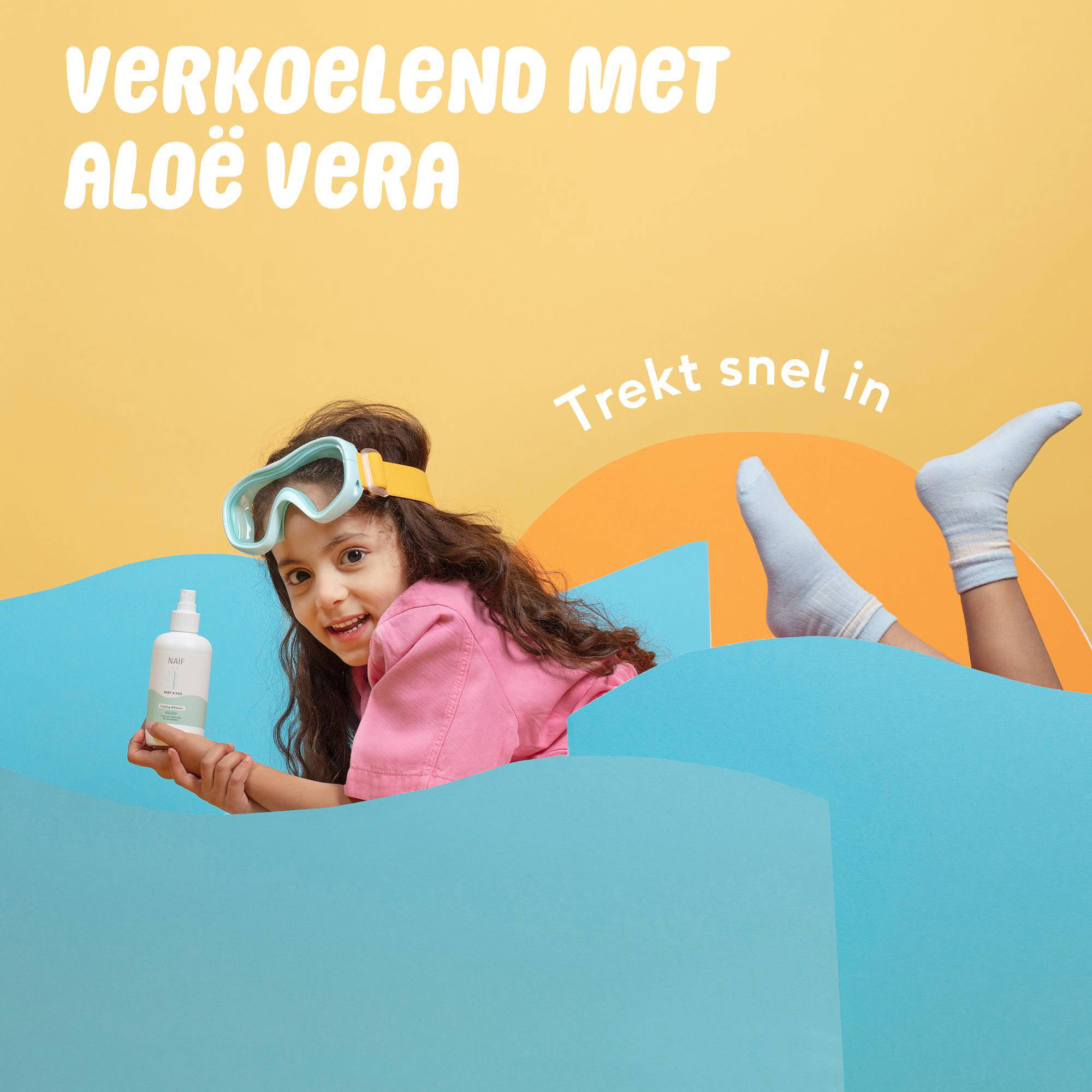 NAÏF Baby & Kids 0% parfum verkoelende aftersun gel - 175 ml
