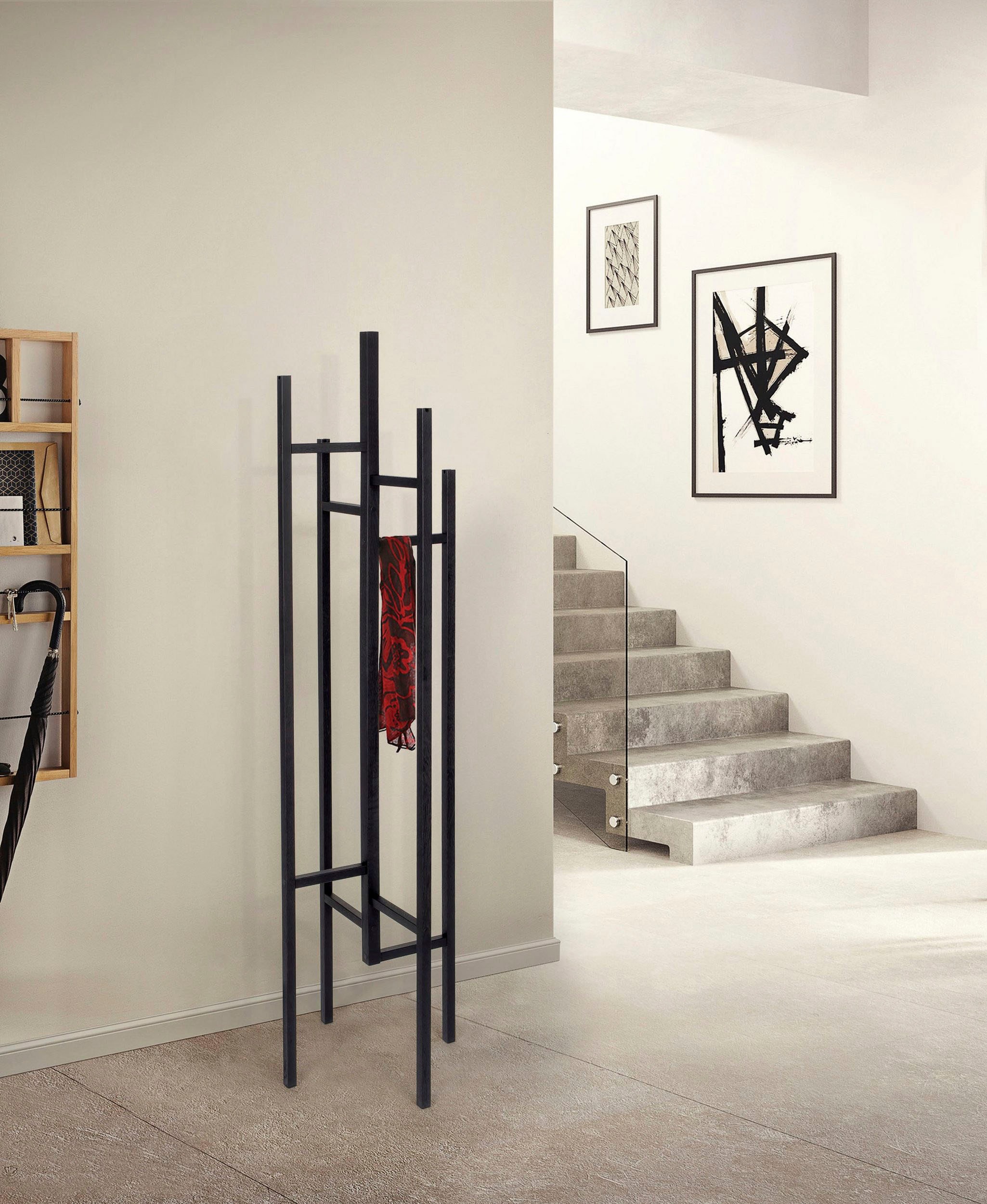 Woodman Garderobenständer »Eigen« im skandinavian Design, aus keilverzinkter massiver Buche, FSC®