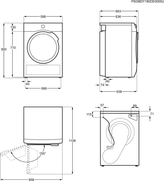 AEG 8000 Series tørretumbler TR834E94E (9 kg)