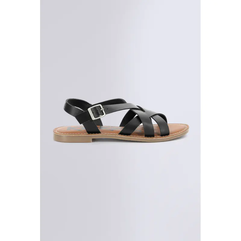 Kick diana Noir SANDALES Cuir Femme