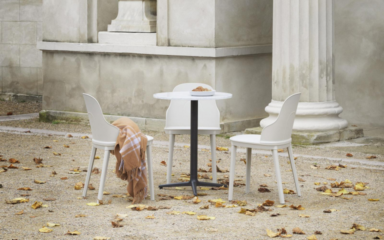 Normann Copenhagen Allez wicker stoel park green