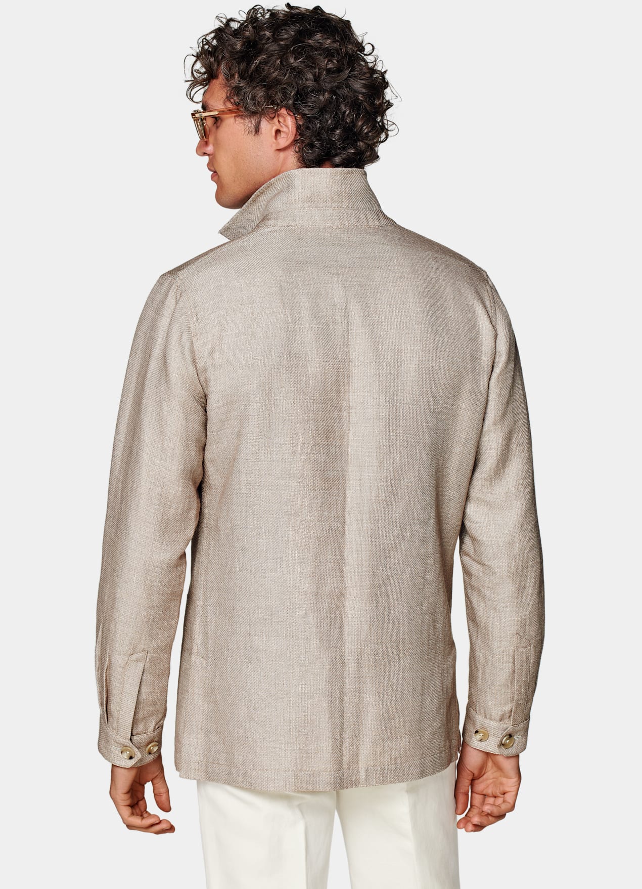 Veste chemise coupe Relaxed marron moyen
