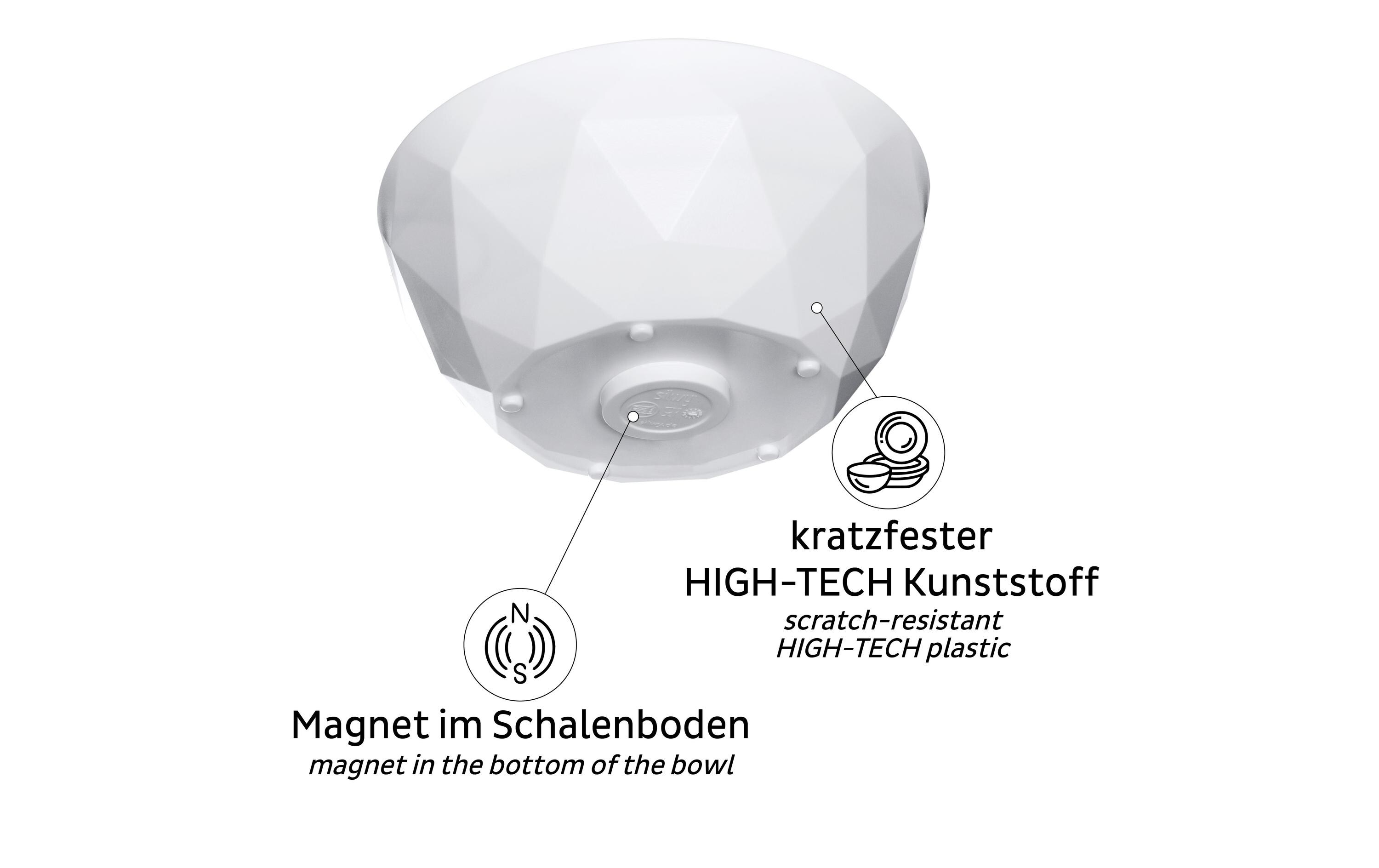Super Magnet Bowl, WeissMagnet-Schüssel