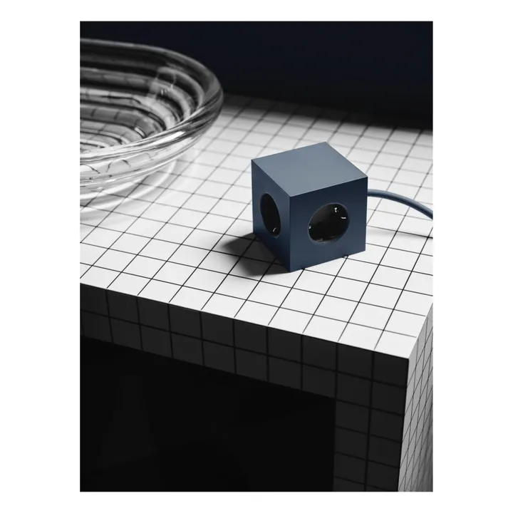 Avolt Rallonge Square 1 avec prise USB | Bleu