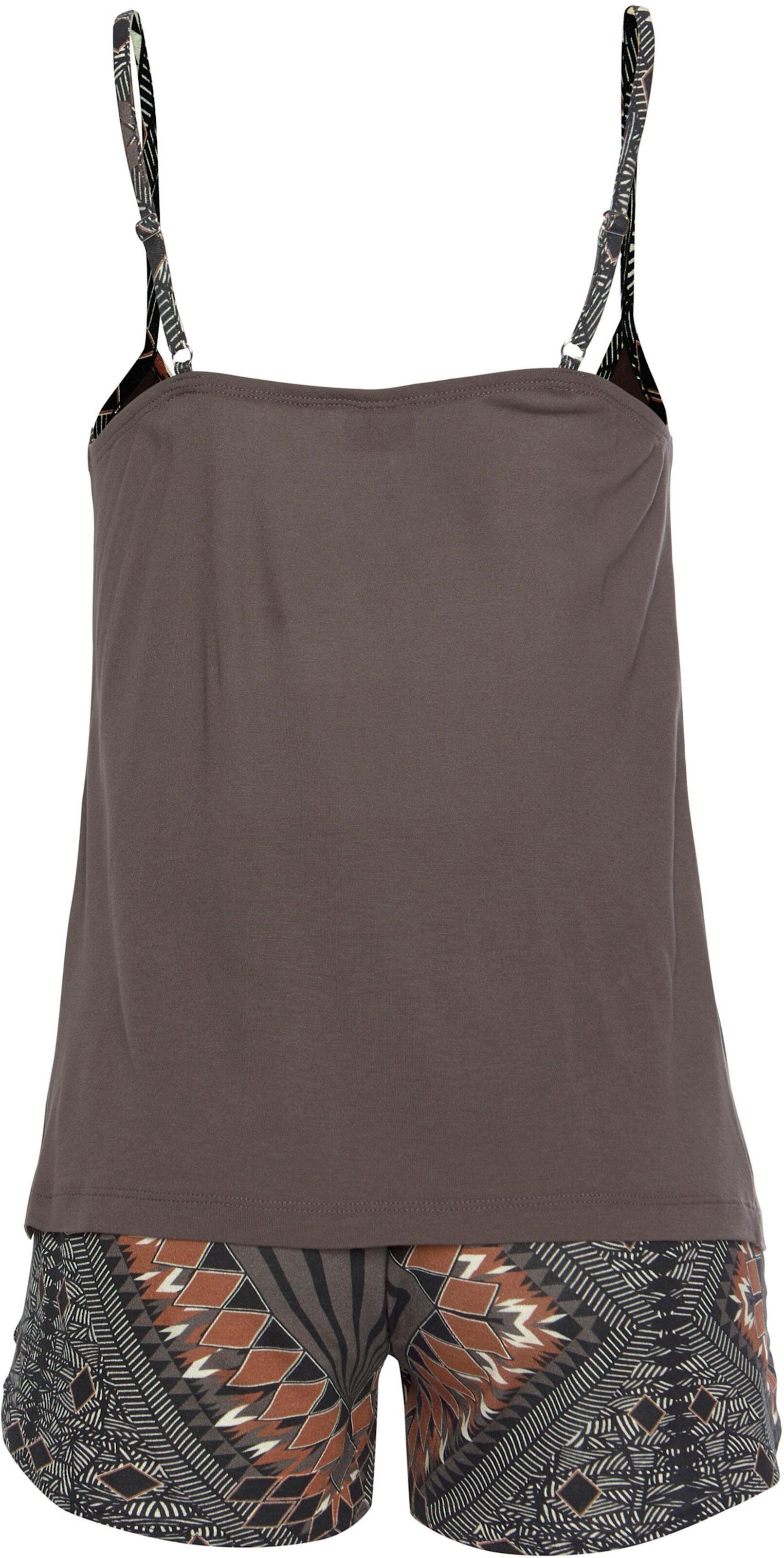 LASCANA Shorty in braun-gemustert
