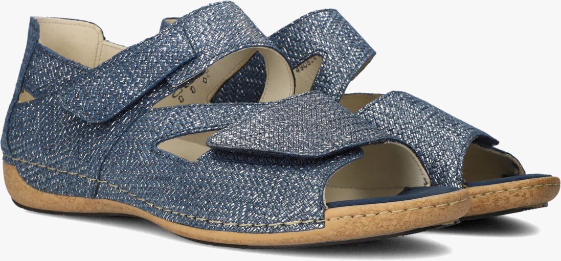 blauwe waldlaufer platte sandalen heliett