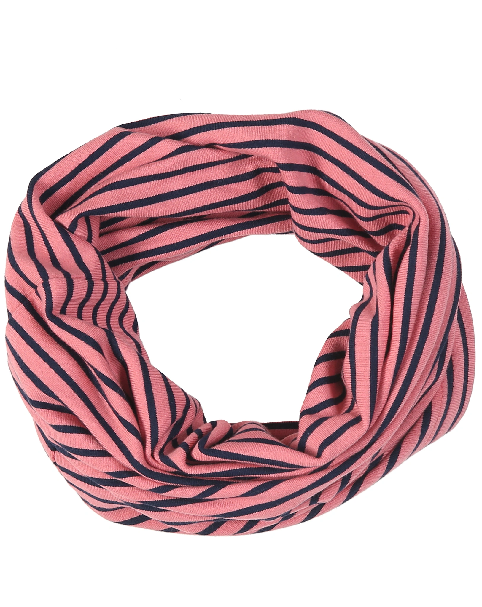 Jersey-Schlauchschal TUNNELI TWIST in rose/navy
