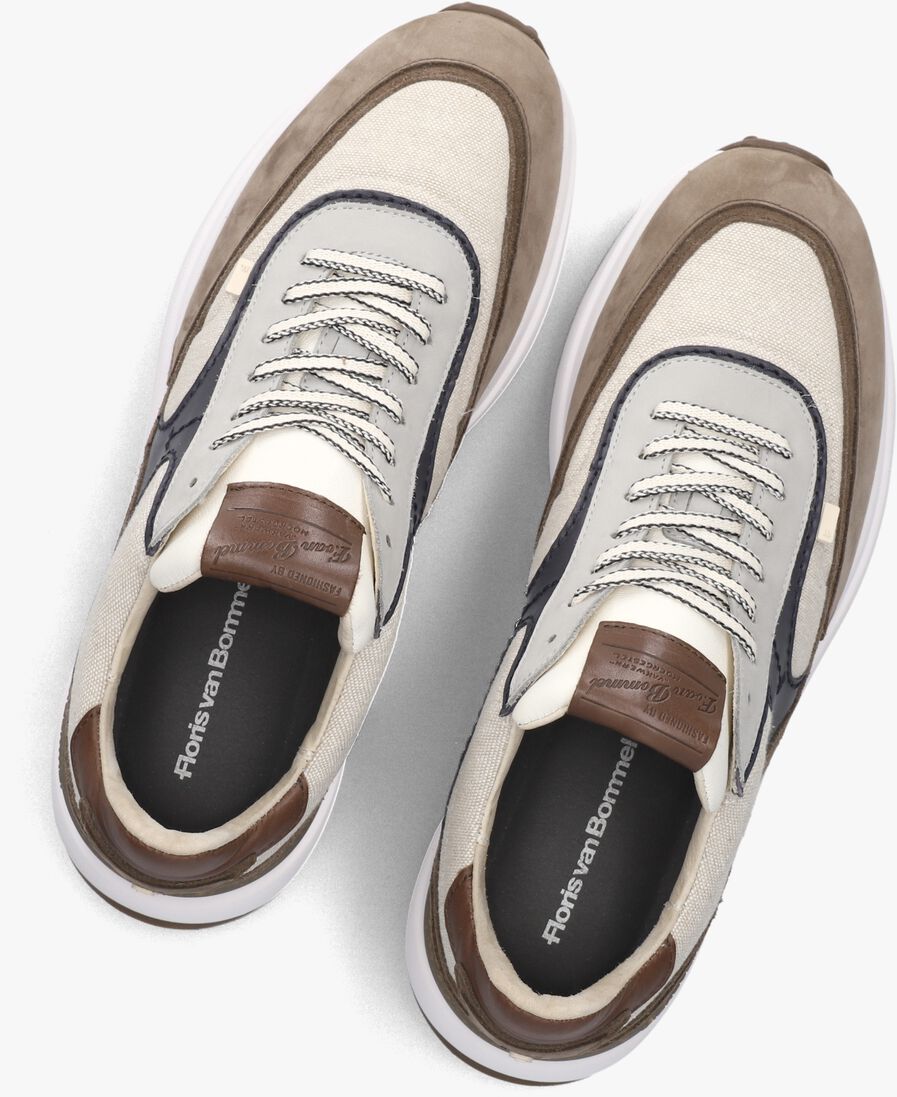 bruine floris van bommel lage sneakers sfm-10207 noppi