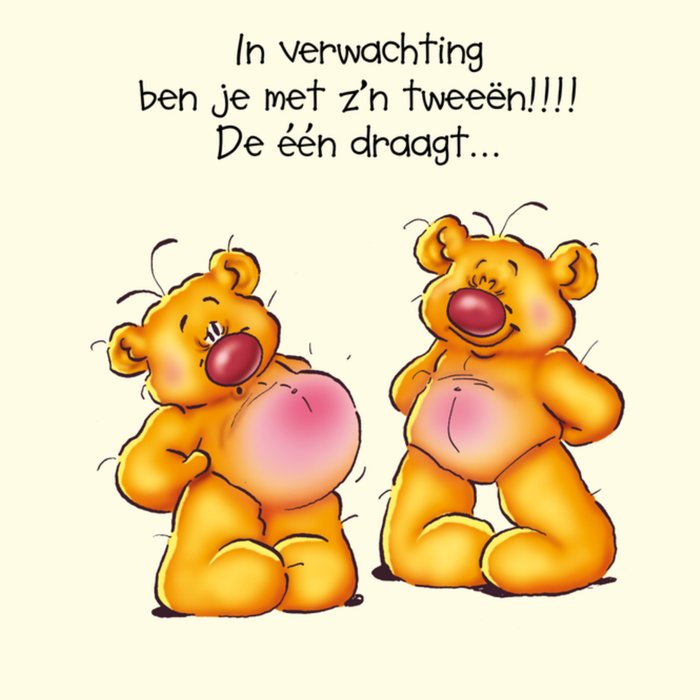 Doodles | Zwangerschapskaart | beer