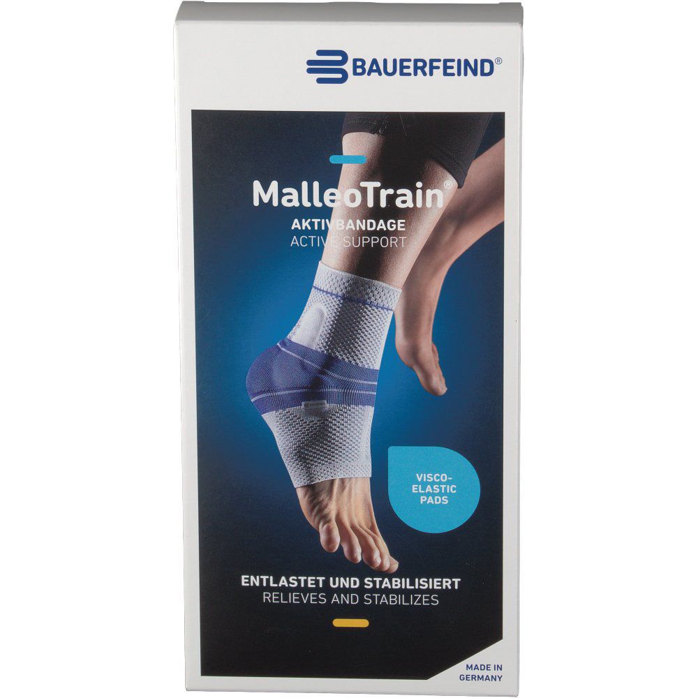 MalleoTrain® Sprunggelenkbandage links Gr.4 titan