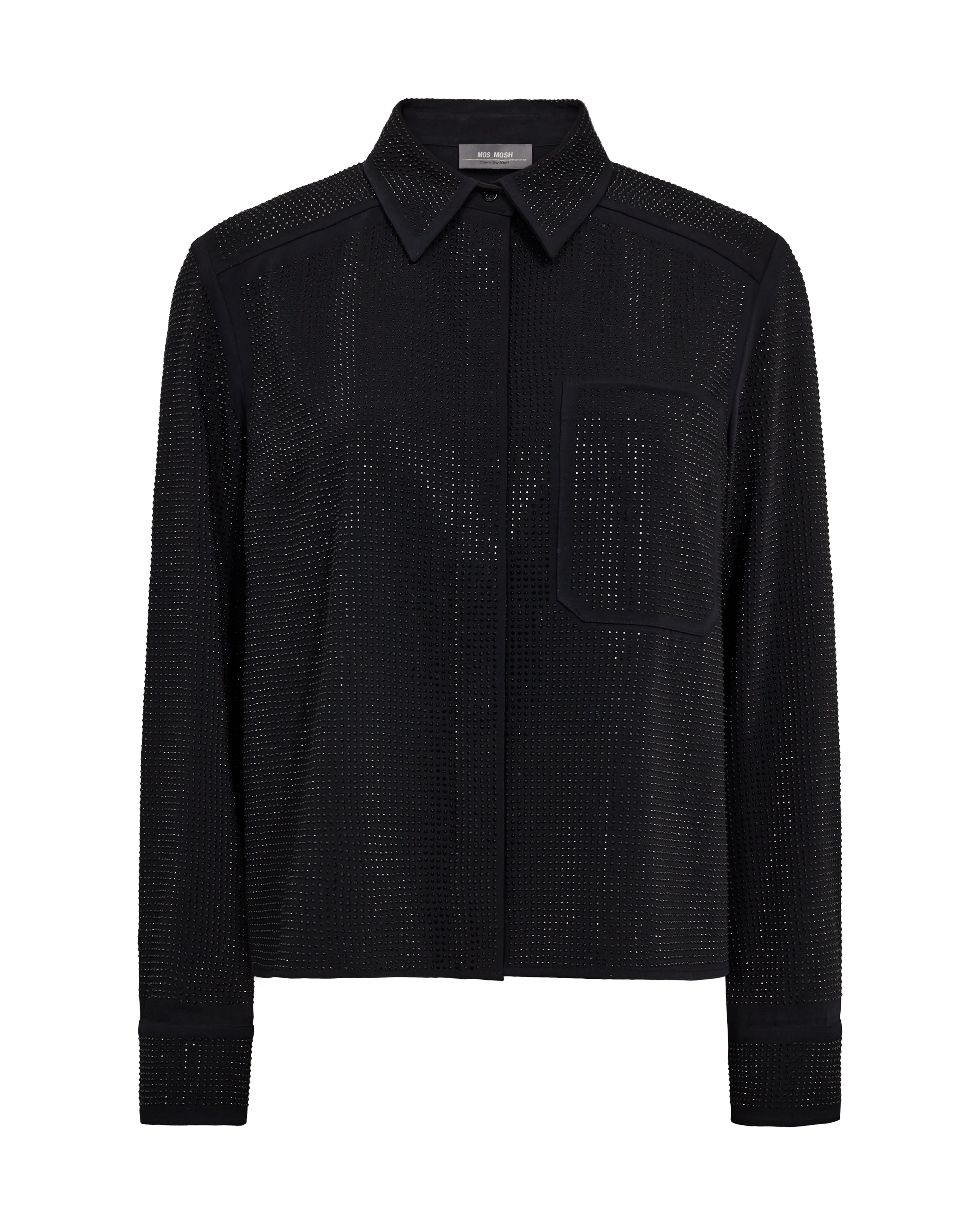 Mos Mosh  Pennie Vivo glimmer skjorte - sort