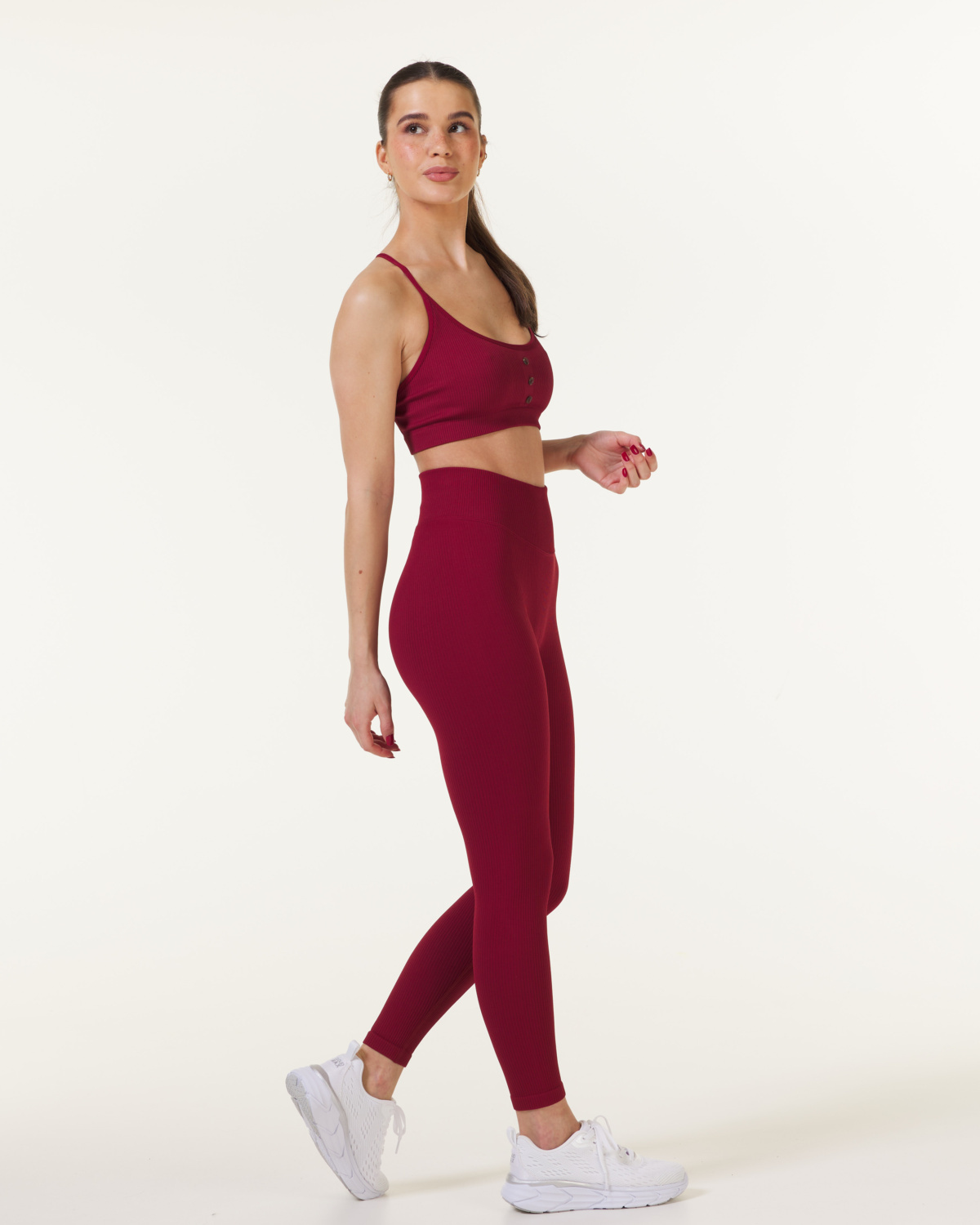 Bumpro 2-PACK Perfect Rib Scrunchie Tights Wine