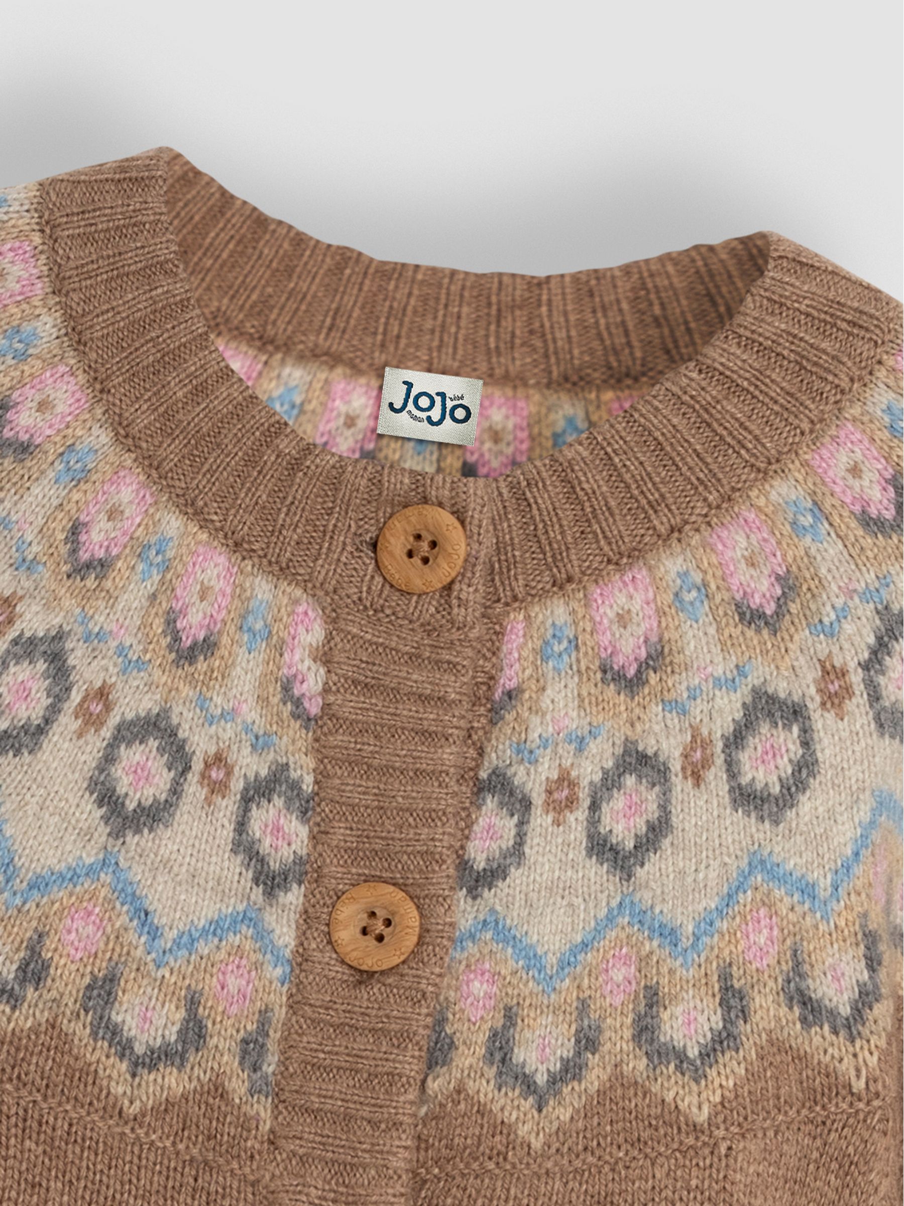 JoJo Maman Bébé - Vest met fairisle-patroon