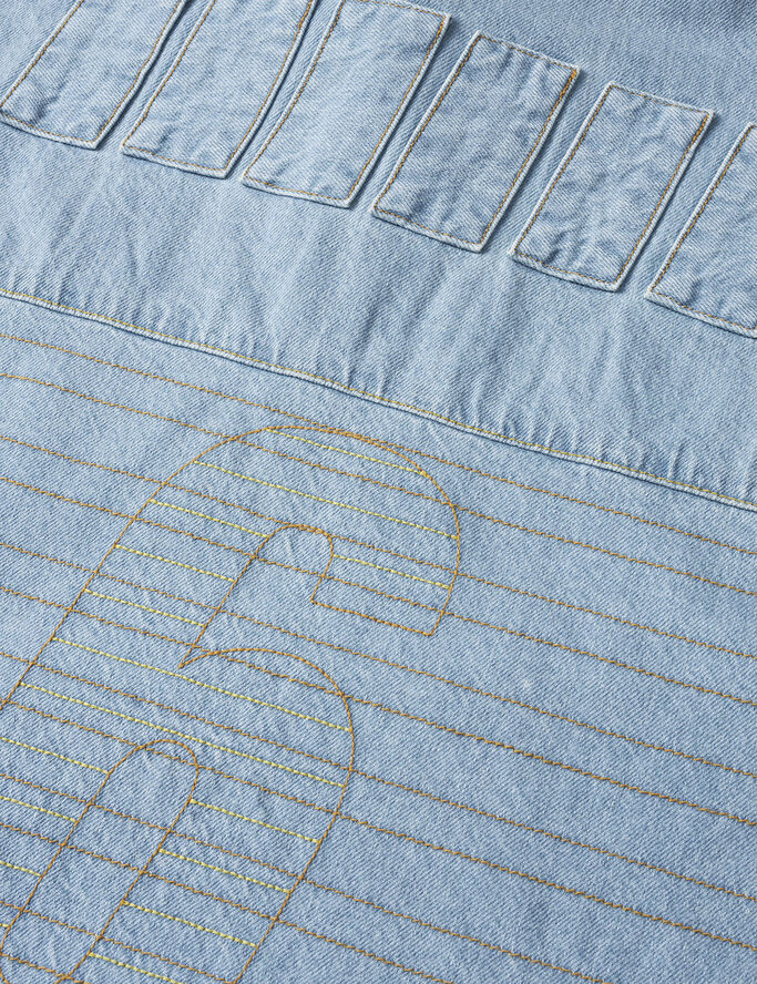 Barfod Sports'' Long Sleeve Denim Pol Light blue