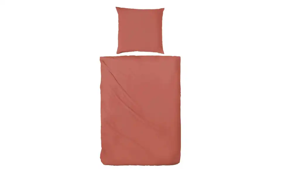 Stone Washed-Bettwäsche 200 cm 200 cm Orange 200x200 cm