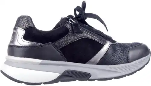 Gabor Rollingsoft zwart combi 76.847 - maat 9.5 sneaker zwart combi - maat 9.5 Calandschoen