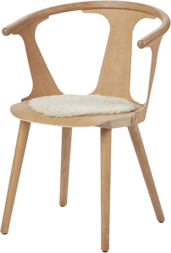 NATURES Collection Seat Cover, Short-Wool Curly New Zealand Sheepskin, Round Ø34 cm Moon