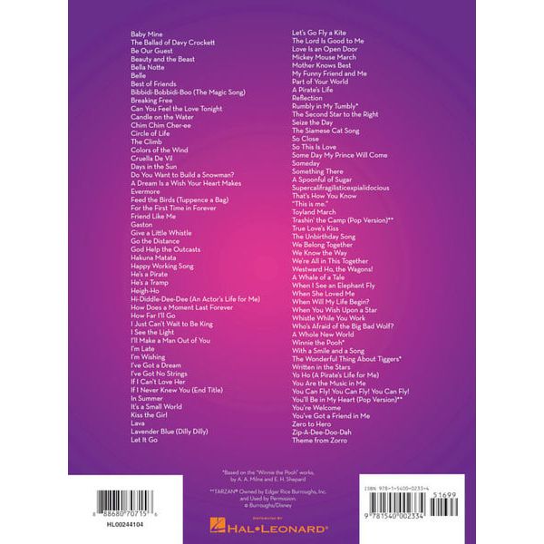 Hal Leonard 101 Disney Songs Flute